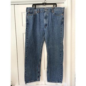 Levi's mens 505 42 x 32 jeans blue dad red tab medium wash denim